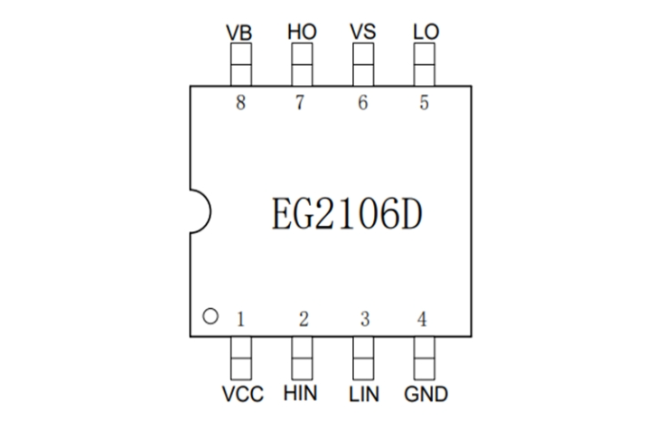 EG2106D：專為無刷電機(jī)與DC-DC電源設(shè)計的MOS/IGBT柵極驅(qū)動芯片