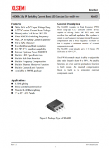 XL6001E1  400KHz 32V 2A 開關(guān)電流升壓 LED 恒流驅(qū)動(dòng)器