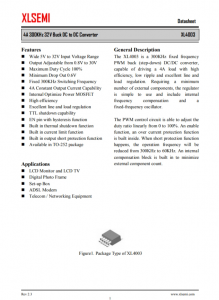 XL4003E1  4A 300KHz 32V 降壓DC-DC轉(zhuǎn)換器