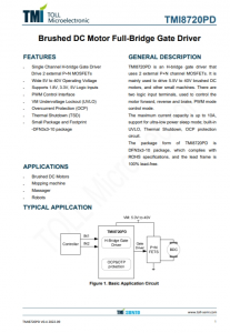 TMI8720PD  有刷直流電機(jī)全橋柵極驅(qū)動(dòng)器