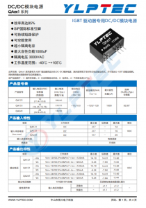 QA241  IGBT 驅(qū)動(dòng)器專用DC/DC模塊電源