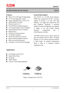 XL2576T-ADJE1  3A 52KHz 40V 降壓 DC-DC 轉(zhuǎn)換器