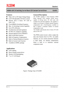 XL6003E1 400KHz 60V 2A 開關(guān)電流升壓 LED 恒流驅(qū)動(dòng)器
