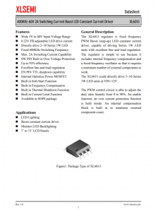 XL6013E1  400KHz 60V 2A 開關(guān)電流升壓 LED 恒流驅(qū)動(dòng)器