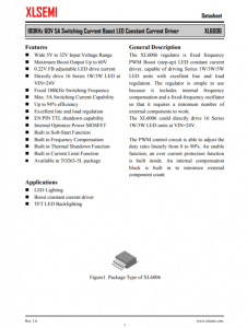 XL6006E1  180KHz 60V 5A 開關(guān)電流升壓 LED 恒流驅(qū)動(dòng)器